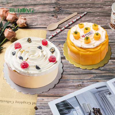 Anti empacotamento de alimento do almoço de Mini Cake Board Grey For do hexágono da água