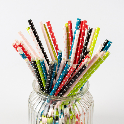 Bandy Recyclable Christmas Paper Straws para a bebida fria