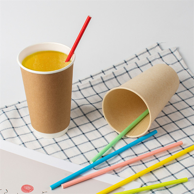 chá de término 10mm afiado Straw Individual Wrap da bolha de 12mm