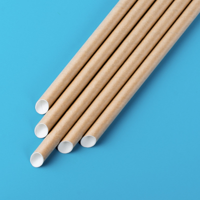 Logotipo feito sob encomenda não tóxico de papel bebendo biodegradável da palha 6*197mm 8*230mm