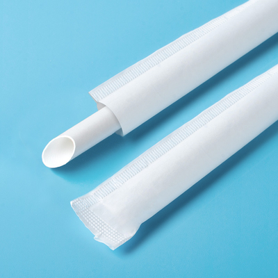 Logotipo feito sob encomenda não tóxico de papel bebendo biodegradável da palha 6*197mm 8*230mm