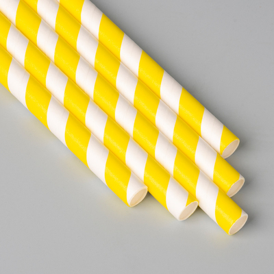 A caixa colorida da listra embalou Straw Eco de papel descartável - amigável