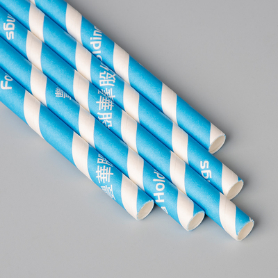 A caixa colorida da listra embalou Straw Eco de papel descartável - amigável