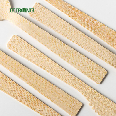 Grupo de madeira de Flatwar Cutleri da colher da forquilha da faca dos utensílios de mesa de bambu biodegradáveis de Dispos