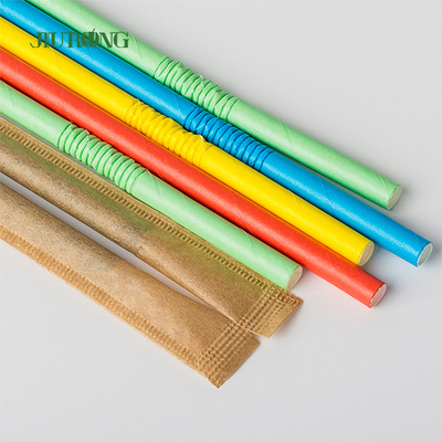 Bio papel reto feito sob encomenda que bebe Straw For Coffee Boba Tea