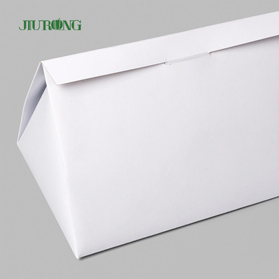 Caixa de empacotamento de papel do alimento descartável da restauração do cartão com janela da tampa