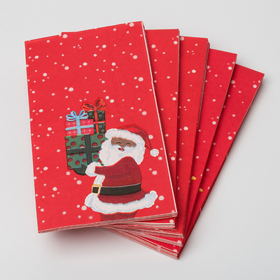 Guardanapo descartável biodegradável de Santa Claus Christmas Theme Party Paper da cutelaria de LFGB