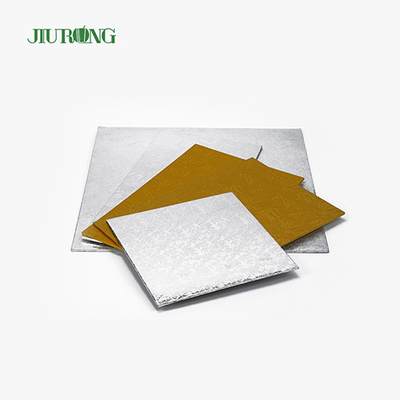 Tábua de bolo descartável para festa de aniversário Retângulo dourado ecologicamente correto