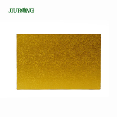 Tábua de bolo descartável para festa de aniversário Retângulo dourado ecologicamente correto