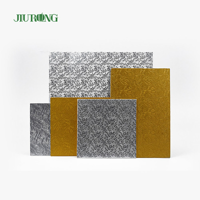 Tábua de bolo descartável para festa de aniversário Retângulo dourado ecologicamente correto