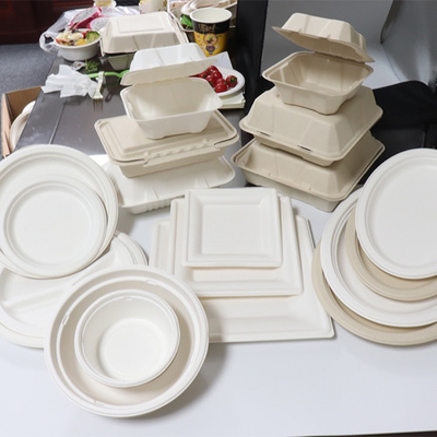 Recipiente para alimentos de bagaço de cana-de-açúcar