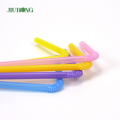 As palhas descartáveis amigáveis biodegradáveis de Eco coloriram 4.6*150mm plásticos