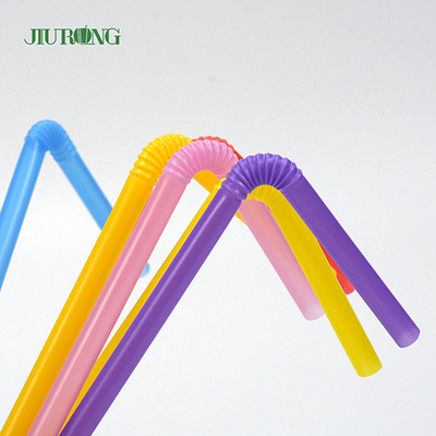 As palhas descartáveis amigáveis biodegradáveis de Eco coloriram 4.6*150mm plásticos