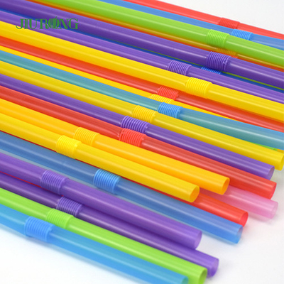 As palhas descartáveis amigáveis biodegradáveis de Eco coloriram 4.6*150mm plásticos