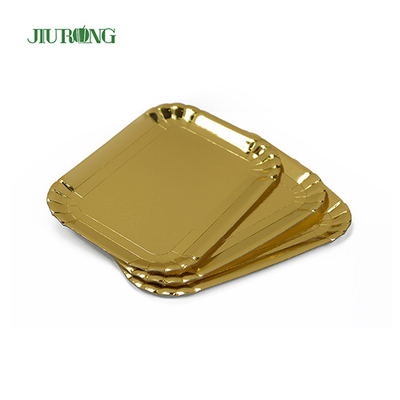 Placas de papel biodegradável ecologicamente corretas de 340 mm de bambu para festa de aniversário