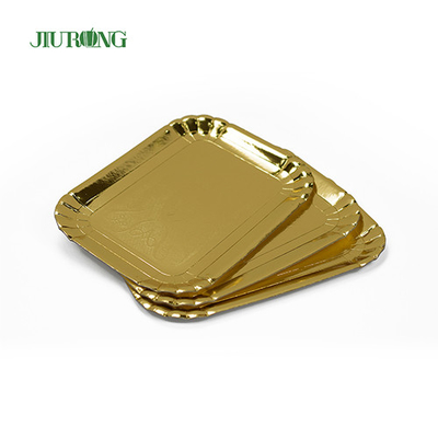 Placas de papel biodegradável ecologicamente corretas de 340 mm de bambu para festa de aniversário