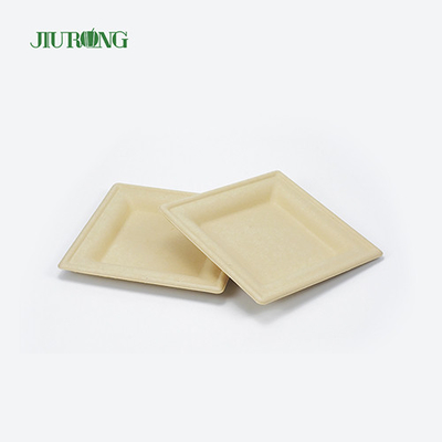 Recipiente de comida de cana-de-açúcar biodegradável biodegradável bandeja de sushi descartável ecologicamente correto