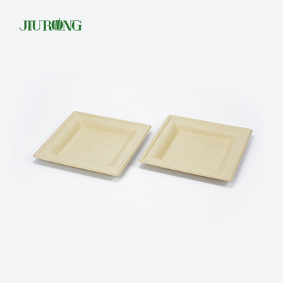 Recipiente de comida de cana-de-açúcar biodegradável biodegradável bandeja de sushi descartável ecologicamente correto