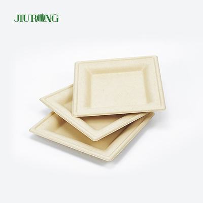 Recipiente de comida de cana-de-açúcar biodegradável biodegradável bandeja de sushi descartável ecologicamente correto
