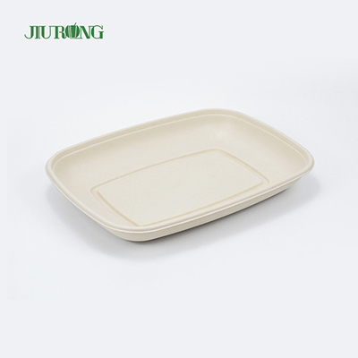 Bandeja de comida compostável ecologicamente correta para sushi prato de cana-de-açúcar biodegradável