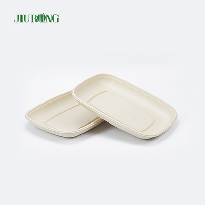 Bandeja de comida compostável ecologicamente correta para sushi prato de cana-de-açúcar biodegradável