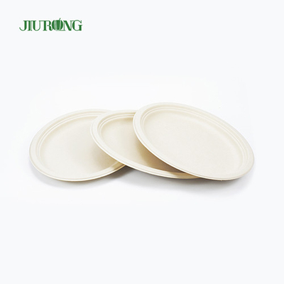 Recipiente de comida de cana-de-açúcar à prova d'água 7 polegadas 23 cm de diâmetro para sanduíche de biscoito