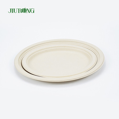 Recipiente de comida de cana-de-açúcar à prova d'água 7 polegadas 23 cm de diâmetro para sanduíche de biscoito