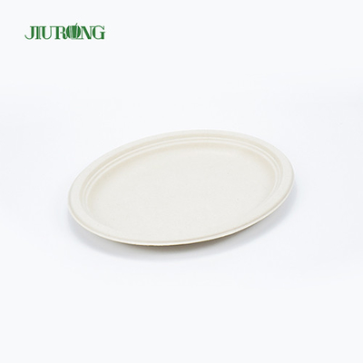 Recipiente de comida de cana-de-açúcar à prova d'água 7 polegadas 23 cm de diâmetro para sanduíche de biscoito