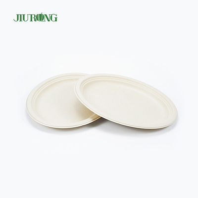 Recipiente de comida de cana-de-açúcar à prova d'água 7 polegadas 23 cm de diâmetro para sanduíche de biscoito