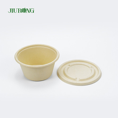 Recipiente para alimentos de cana-de-açúcar ecologicamente correto, bagaço biodegradável, caixas para viagem 600ml