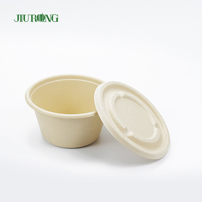 Recipiente para alimentos de cana-de-açúcar ecologicamente correto, bagaço biodegradável, caixas para viagem 600ml