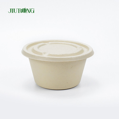 Recipiente para alimentos de cana-de-açúcar ecologicamente correto, bagaço biodegradável, caixas para viagem 600ml