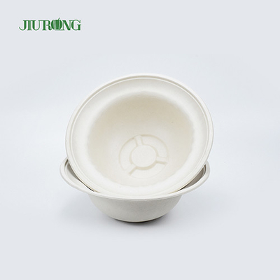 bacias descartáveis amigáveis biodegradáveis de Eco do recipiente de alimento da cana-de-açúcar de 155mm