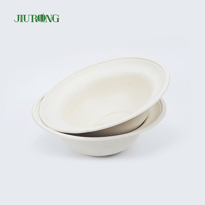 bacias descartáveis amigáveis biodegradáveis de Eco do recipiente de alimento da cana-de-açúcar de 155mm