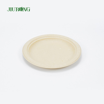 Recipiente de comida de cana-de-açúcar de fast food embalagem biodegradável 9 polegadas redondo