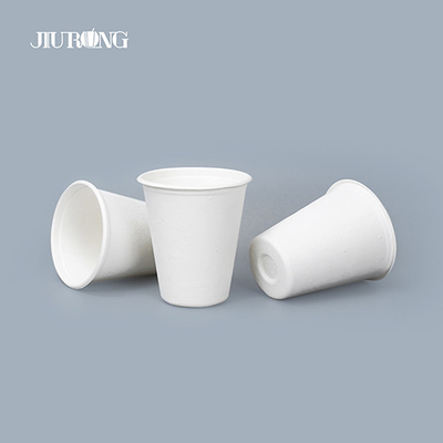 Copos de café de papel biodegradável ondulado branco 10 oz 12 oz parede única