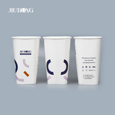 Copos de papel biodegradável compostável