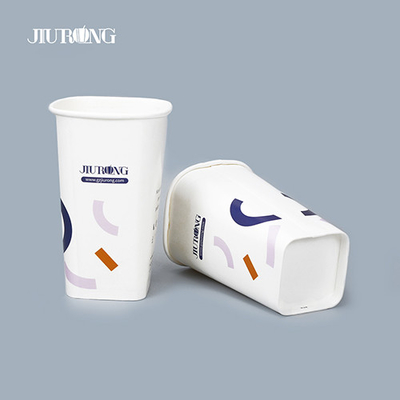 Copos de papel biodegradável compostável