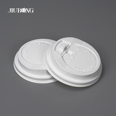 Cobertura de copo de papel descartável para bebidas quentes Jiurong biodegradável branco