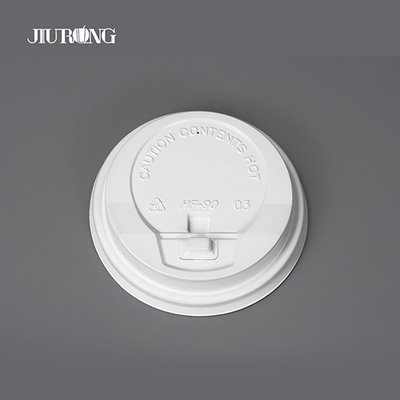Cobertura de copo de papel descartável para bebidas quentes Jiurong biodegradável branco