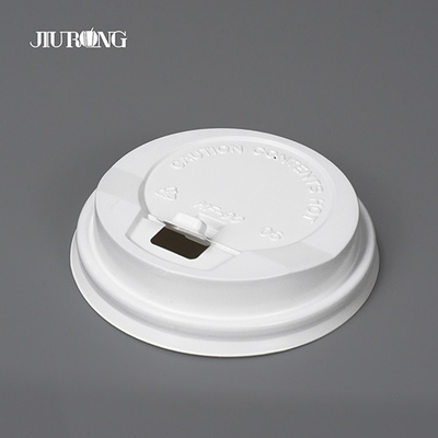 Cobertura de copo de papel descartável para bebidas quentes Jiurong biodegradável branco