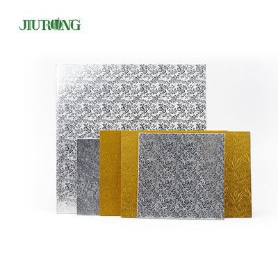 Base de papelão dourado grande placa de bolo retangular 11 polegadas Certificação BSCI