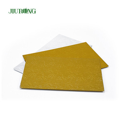Base de papelão dourado grande placa de bolo retangular 11 polegadas Certificação BSCI