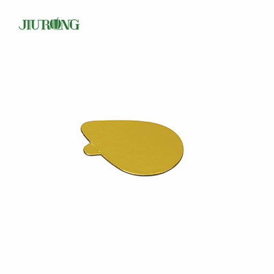 100*65mm Tábua de Bolo Descartável Papel Alumínio de Qualidade Alimentar Tambores de Bolo Ovais