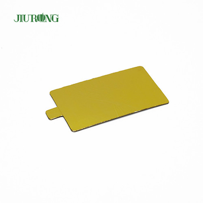 Tábua de bolo descartável de ouro 90mm