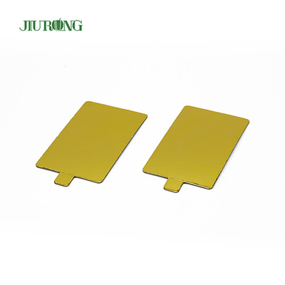 Tábua de bolo descartável de ouro 90mm