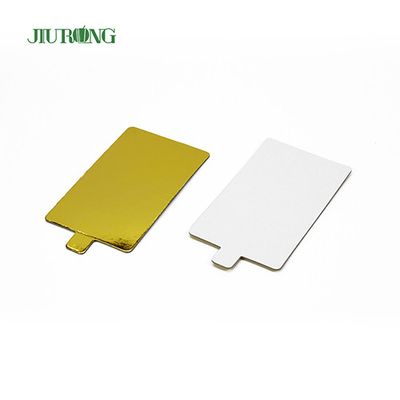 Tábua de bolo descartável de ouro 90mm