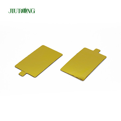 Tábua de bolo descartável de ouro 90mm