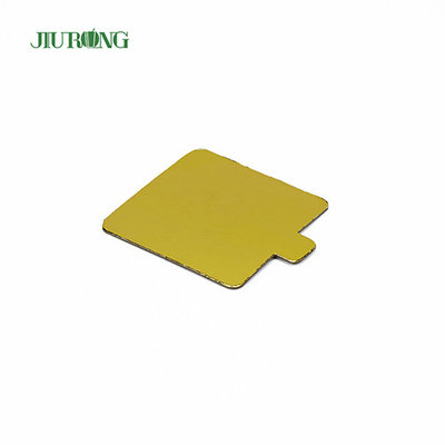 Tábua de bolo retangular mdf ouro reutilizável descartável 100*65mm à prova de graxa