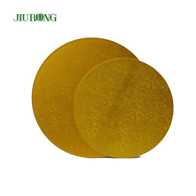 Compostagem doméstica 10 polegadas de ouro placa de bolo 24 cm de qualidade alimentar tambor de bolo ondulado